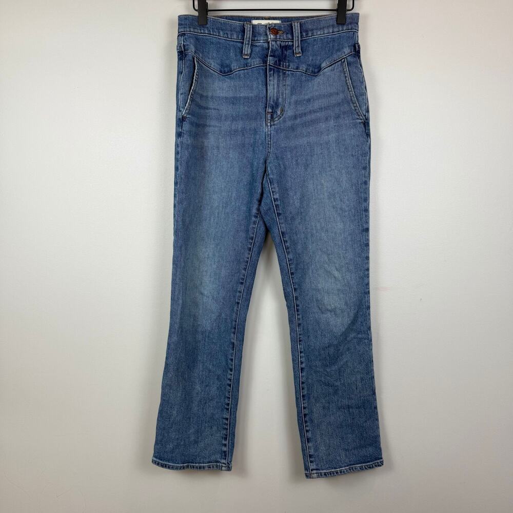 Madewell Jeans Women's 26 Blue Denim Medium Wash Slim Demi-Bootcut Leg‎ Casual